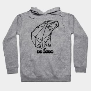 3D CAPYBARA LOW POLY MINIMALISTIC FUTURISTIC Hoodie